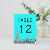 NYC Skyline 01 Uitgebreide Kaart van het Aantal va (Staand voorkant)