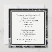 NYC Skyline #2 Blk Whart Vrijgezellenfeest Kaart (Achterkant)