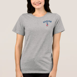 NYC Skyline Amerikaanse vlag Senior Jaar T-shirt