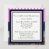 NYC Skyline B2 Bachelorette Party Invitation Kaart (Achterkant)