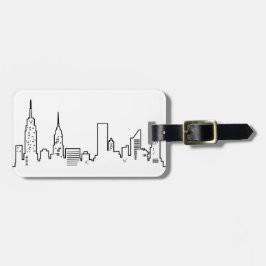 NYC Skyline Bagagelabel