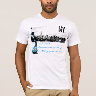 nyc skyline, beeld van vrijheid, beton Oerwoud... T-shirt
