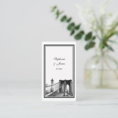 NYC Skyline Bklyn Bridge #2 Uitgebreide Place Card Plaatskaartje (Staand voorkant)
