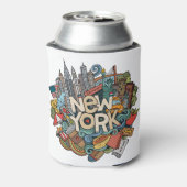 NYC Skyline Blikjeskoeler (Blikje Achterkant)