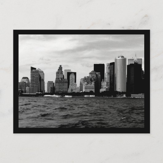 NYC Skyline Briefkaart (Voorkant)