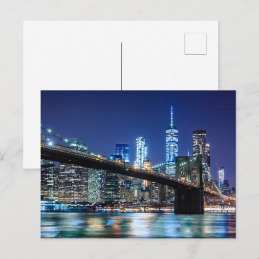 NYC Skyline Briefkaart (Voorkant / Achterkant)