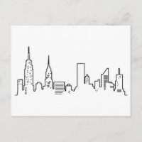NYC Skyline Briefkaart