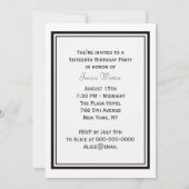 NYC Skyline Brooklyn Bridge #2 DIY Sweet 16 Kaart (Achterkant)