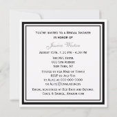 NYC Skyline Brooklyn Bridge #2 SQ Vrijgezellenfees Kaart (Achterkant)