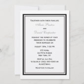 NYC Skyline Brooklyn Bridge #2 Wedding Kaart (Achterkant)