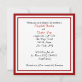 NYC Skyline Brooklyn Bridge Black White Wedding Kaart (Achterkant)