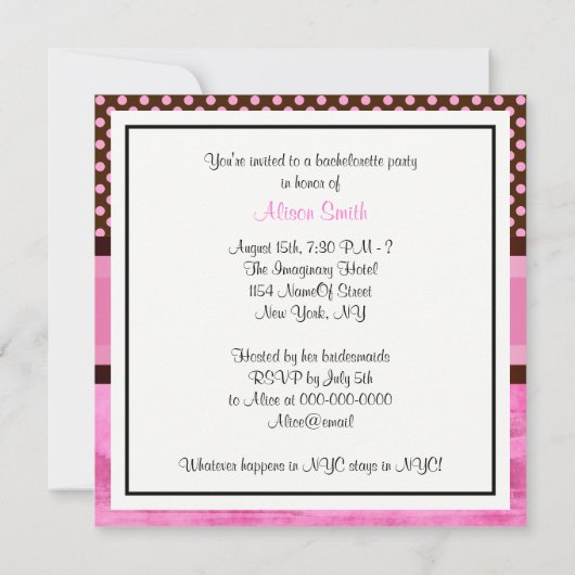 NYC Skyline Brooklyn Bridge Boat 3 Bachelorette Kaart (Achterkant)