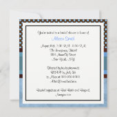 NYC Skyline Brooklyn Bridge Boat 4P Vrijgezellenfe Kaart (Achterkant)