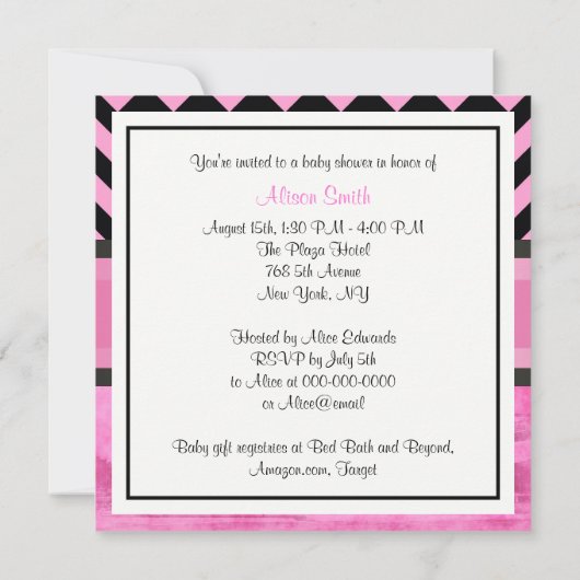 NYC Skyline Brooklyn Bridge Boat 8P Baby shower Kaart (Achterkant)