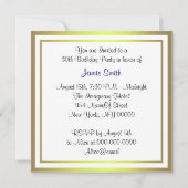 NYC Skyline Brooklyn Bridge, Boat Blue Wt Birthday Kaart (Achterkant)