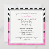 NYC Skyline Brooklyn Bridge BW Pnk P Vrijgezellenf Kaart (Achterkant)