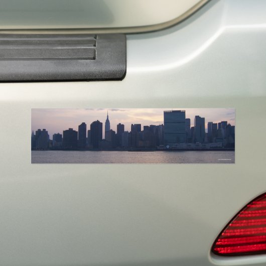 NYC Skyline - Bumpersticker (Op auto)