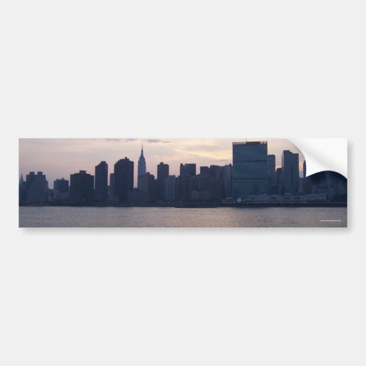 NYC Skyline - Bumpersticker (Voorkant)