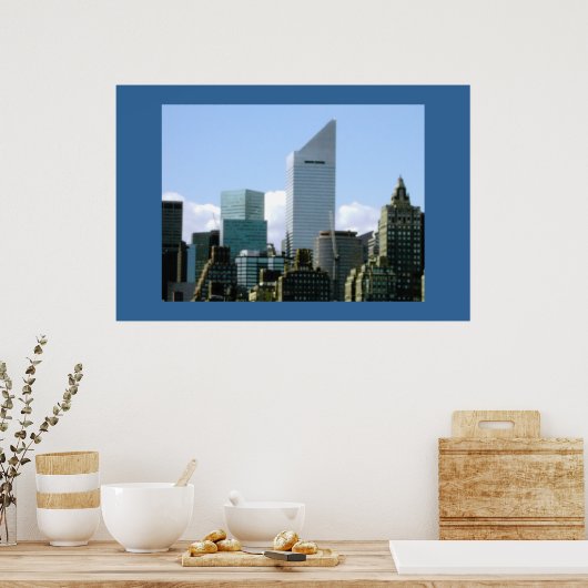 NYC SKYLINE - BURGERBOUW POSTER (Keuken)