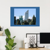 NYC SKYLINE - BURGERBOUW POSTER (Thuiskantoor)