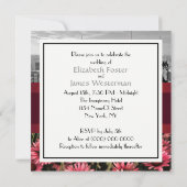 NYC Skyline BW 1A High Line Bloemen 1 Huwelijk Kaart (Achterkant)