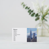 NYC Skyline Chrysler Building B1 Visitekaartje (Staand voorkant)