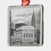 NYC Skyline: Chrysler Building, Flatiron, Citi BW Metalen Ornament (Links)