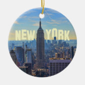 NYC Skyline EMP St Building, Wereldhandel 2C Keramisch Ornament (Voorkant)