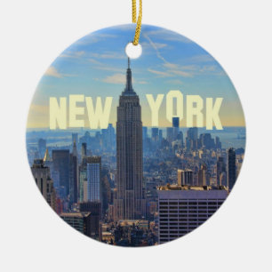 NYC Skyline EMP St Building, Wereldhandel 2C Keramisch Ornament