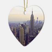 NYC skyline Emp St Building, WTC 4 Keramisch Ornament (Links)