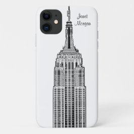 NYC Skyline - Empire State Building Etched look Case-Mate iPhone Case