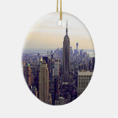 NYC skyline Empire State Building, WTC 4 Keramisch Ornament (Rechts)