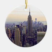 NYC skyline Empire State Building, WTC 4 Keramisch Ornament (Voorkant)