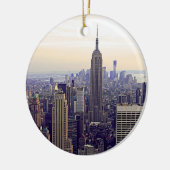 NYC skyline Empire State Building, WTC 4 Keramisch Ornament (Links)