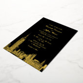NYC Skyline ESB Etch Wedding Folie Uitnodiging (Gedraaid)
