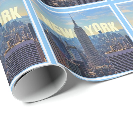NYC Skyline ESB, Wereldhandel 2C Cadeaupapier (Rol Hoek)