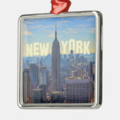 NYC Skyline ESB, Wereldhandel 2C Metalen Ornament (Links)