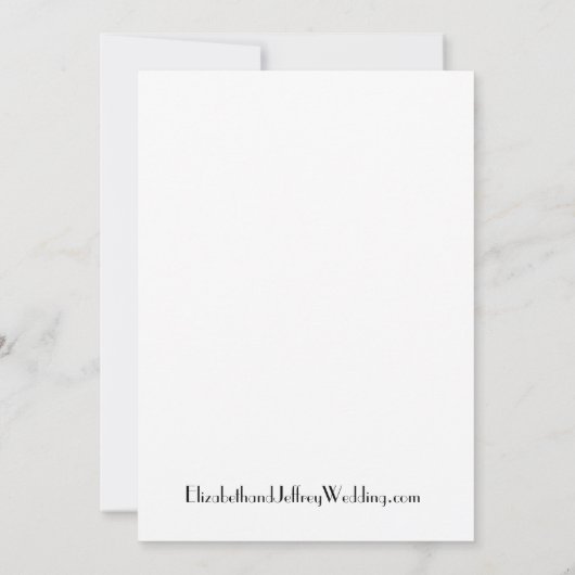 NYC Skyline ESB Witte Bloemen Waterverf Bruiloft # Kaart (Achterkant)