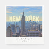 NYC Skyline ESB World Trade 2C L Servet (Voorkant)