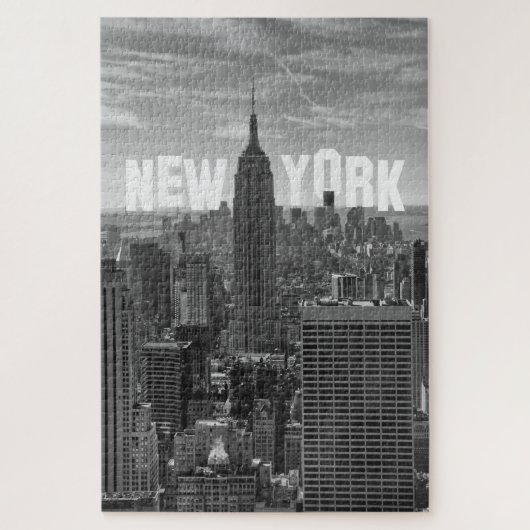 NYC Skyline ESB World Trade 2CBW Legpuzzel (Verticaal)