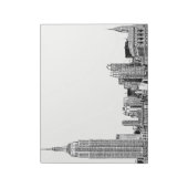 NYC Skyline Etched 01 Notitieblok (Linkerzijde)