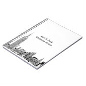 NYC Skyline Etched 01 Notitieboek (Linkerzijde)