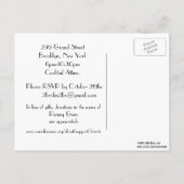 NYC Skyline Etched 01 Verlovingsfeest Uitnodiging Briefkaart (Achterkant)