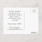 NYC Skyline Etched 01B sparen de Datum Aankondigingskaart (Achterkant)