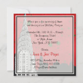 NYC Skyline Etched Chrysler 1 kerstvakantie Kaart (Achterkant)