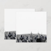 NYC Skyline Etched Fisheye Uitzicht (Voorkant / Achterkant)