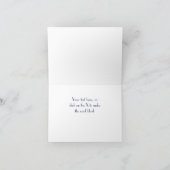 NYC skyline geëtst 01 Dank u blauw Bedankkaart (Binnen)