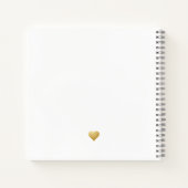 NYC Skyline Gold Destination Wedding Guestbook Notitieboek (Achterkant)