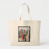 NYC Skyline Grote Tote Bag (Voorkant)