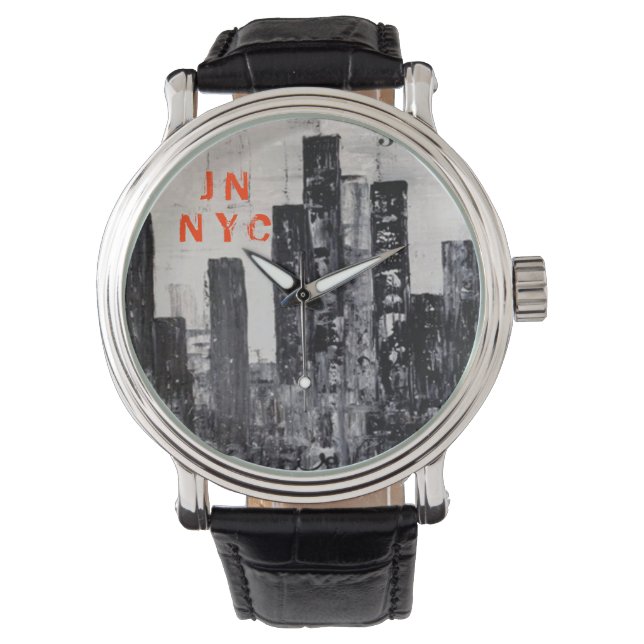 NYC Skyline Horloge (Voorkant)